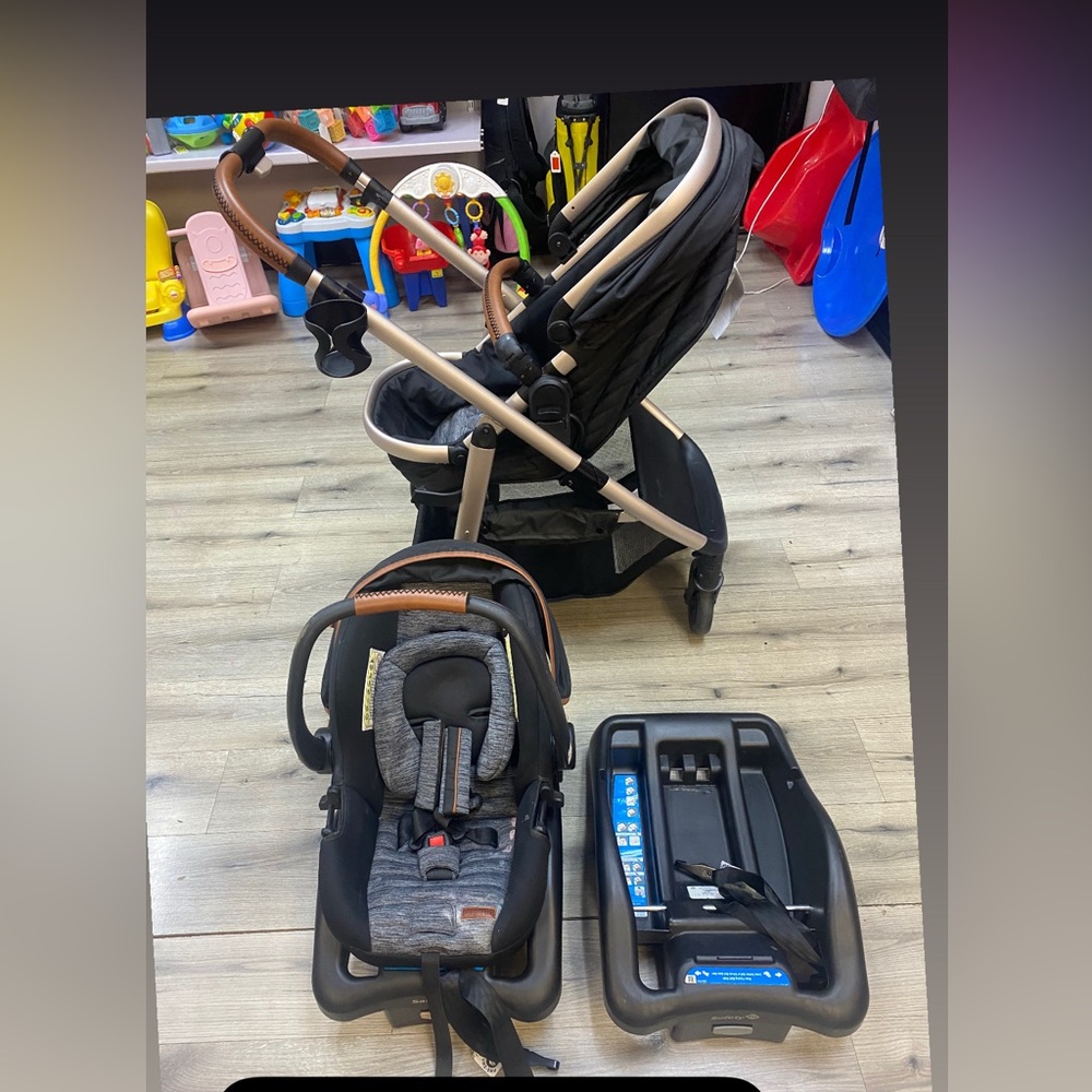Monbebe Lynx 6-in-1 Modular Travel System Stroller and Infant Car Seat